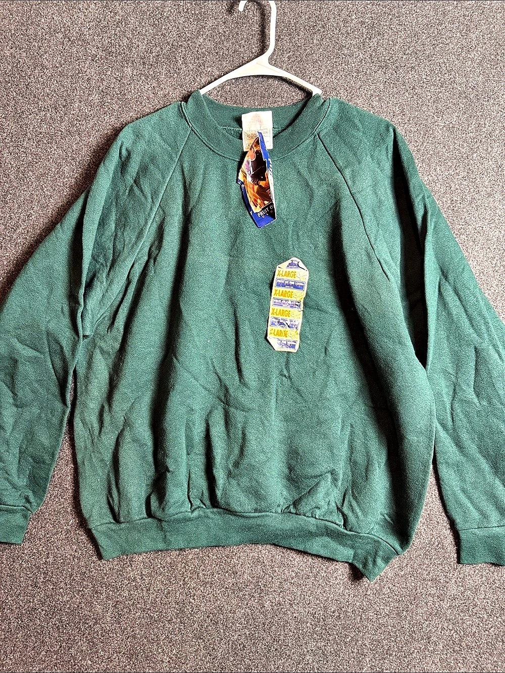 Fruit of the Loom Vintage 90s Deadstock Blank Crewneck Sweatshirt Crewneck